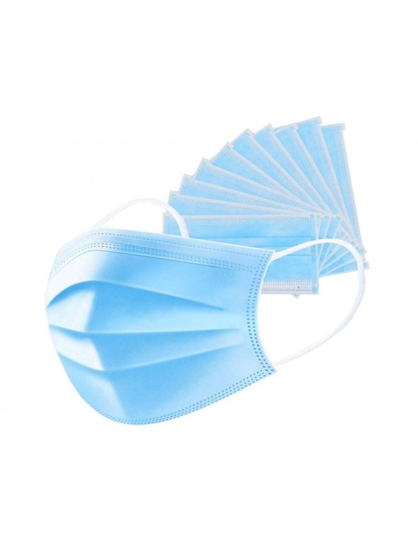 10 Disposable Medical Face Masks Two Layer