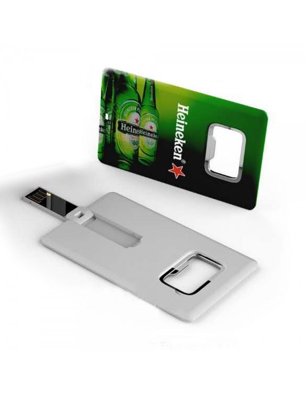 credit card shape with opener pendrive