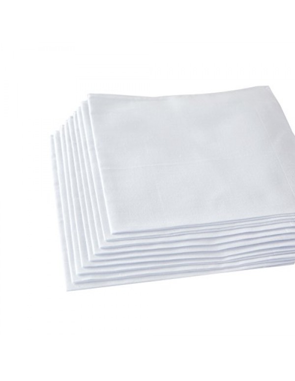 White Handkerchief  (Pack of 6)