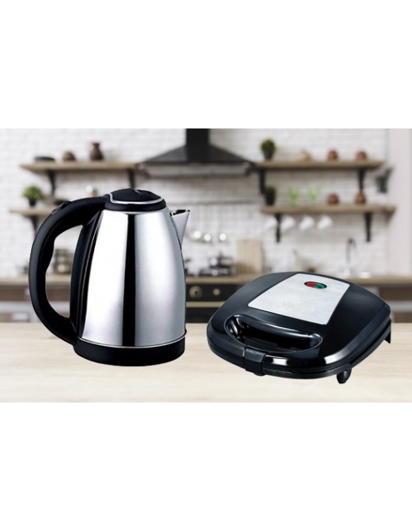  Sandwich Toaster with Electric Kettle